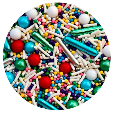 Сахарная посыпка Хлопушка с конфетти MIXIE 50 гр